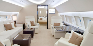 Airbus ACJ319 vip airliner interior