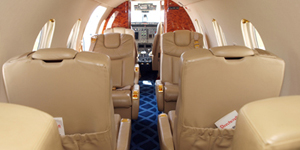 Beechjet 400A light jet interior