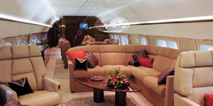 Boeing Business Jet (BBJ) vip airliner interior
