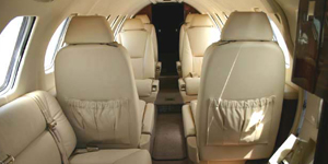 Cessna Citation V light jet interior