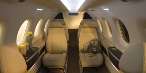 Embraer Phenom 300 super light jet interior