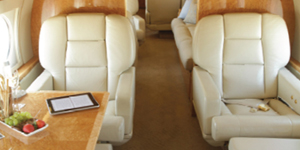 Gulfstream IV heavy jet interior