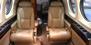 King Air 90 turboprop interior