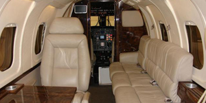 Westwind I super light jet interior
