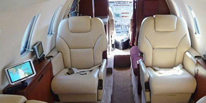 Cessna Citation III midsize jet interior