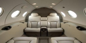 Cessna Citation Mustang CE-510 cabin interior for Mexico charter