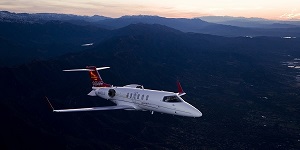 Learjet 40 light jet view 2 for Mexico charter