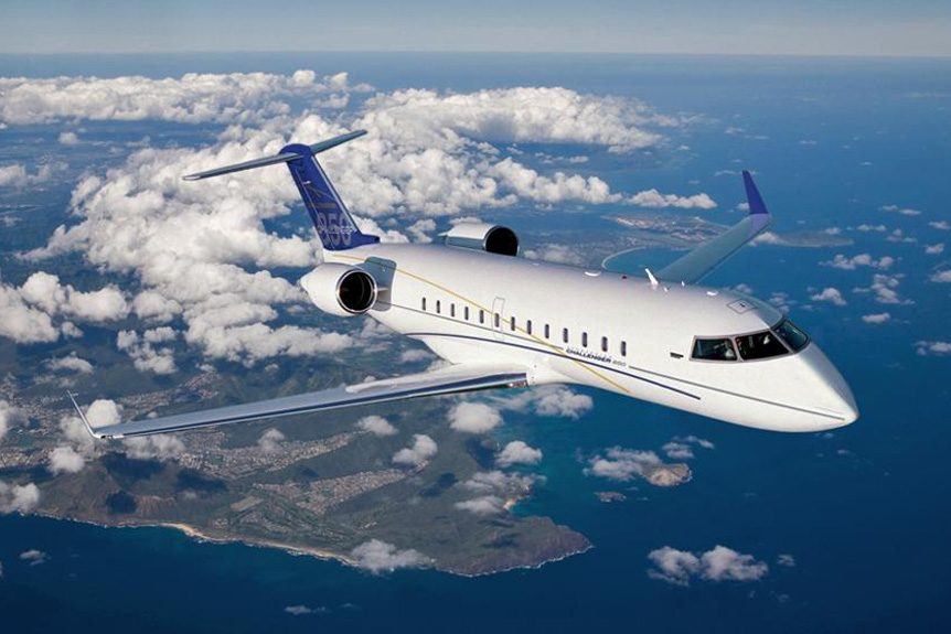 Challenger 850 VIP airliner view 2 for Mexico charter