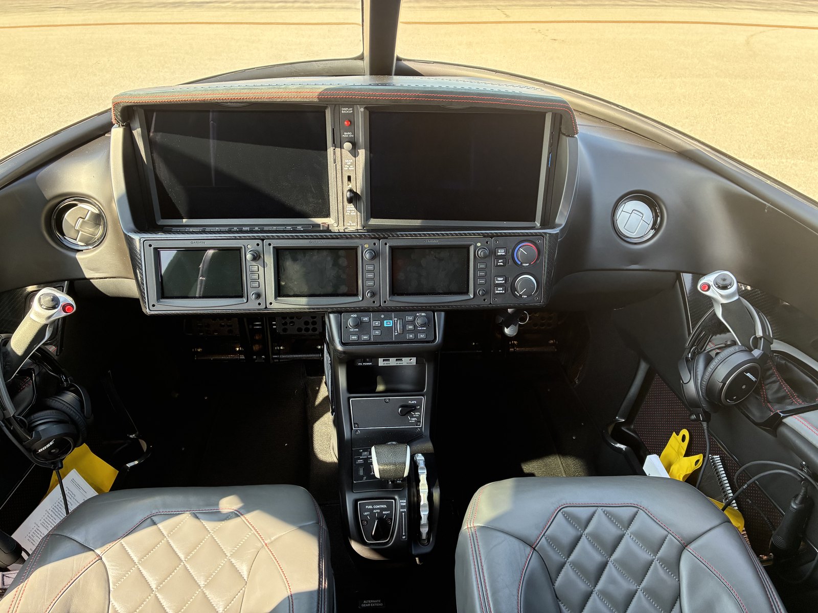 Cirrus Vision Jet SF50 cockpit for Mexico charter
