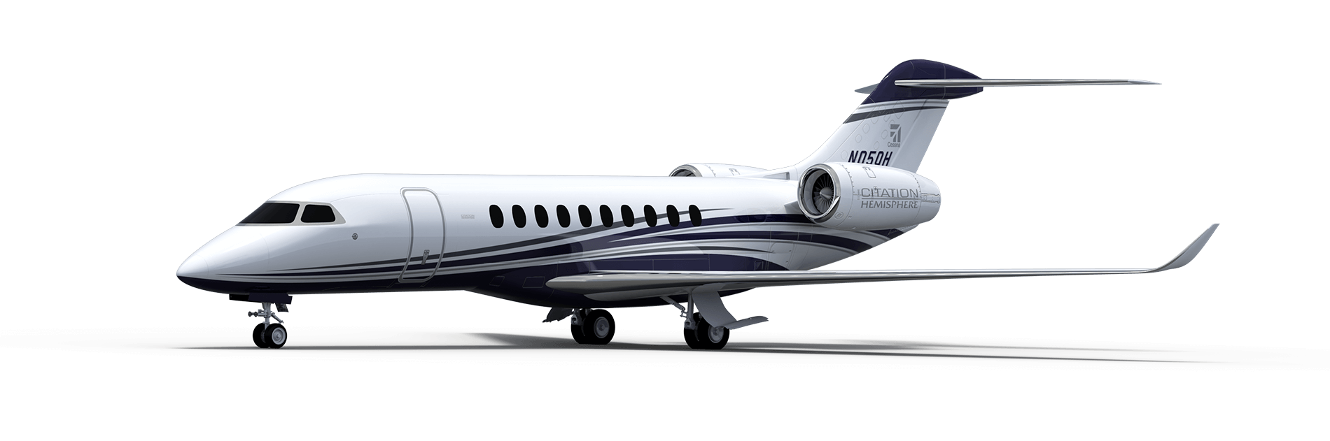 Cessna Citation Hemisphere heavy jet interior