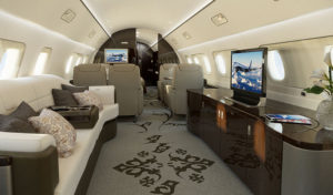 Embraer Lineage 1000 long range jet interior
