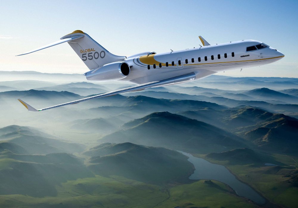 Global 5500 long range jet view 3 for Mexico charter