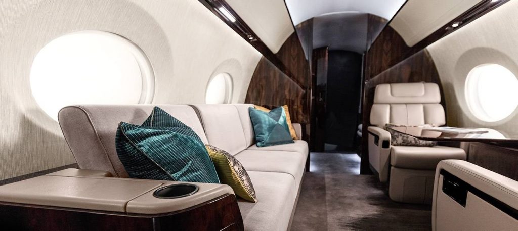 Gulfstream G600 long range jet interior