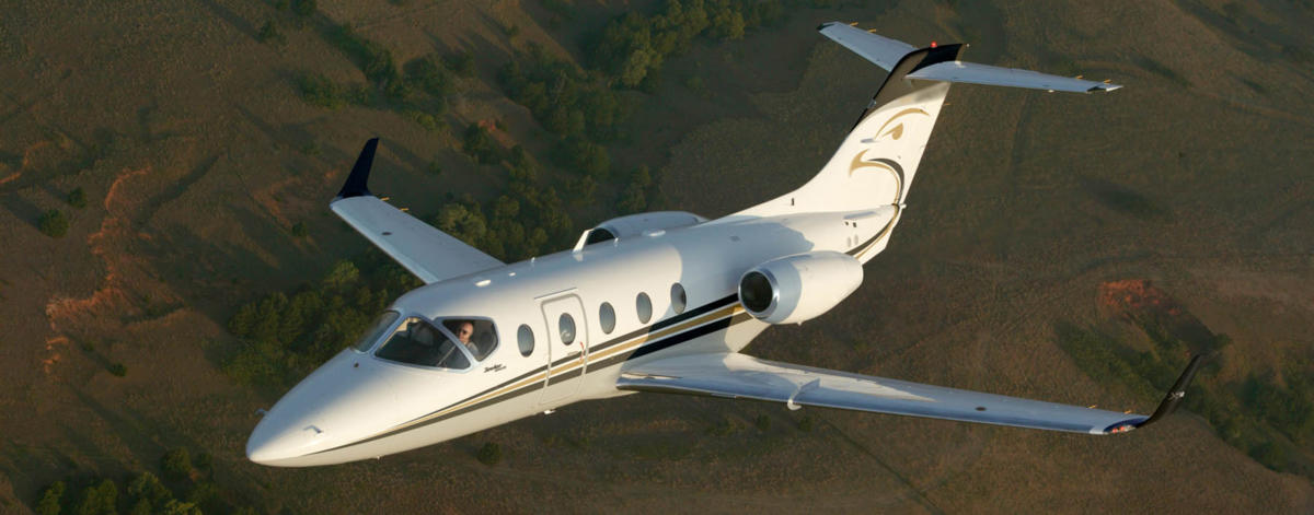 Hawker 400XP light jet view 1 for Mexico charter
