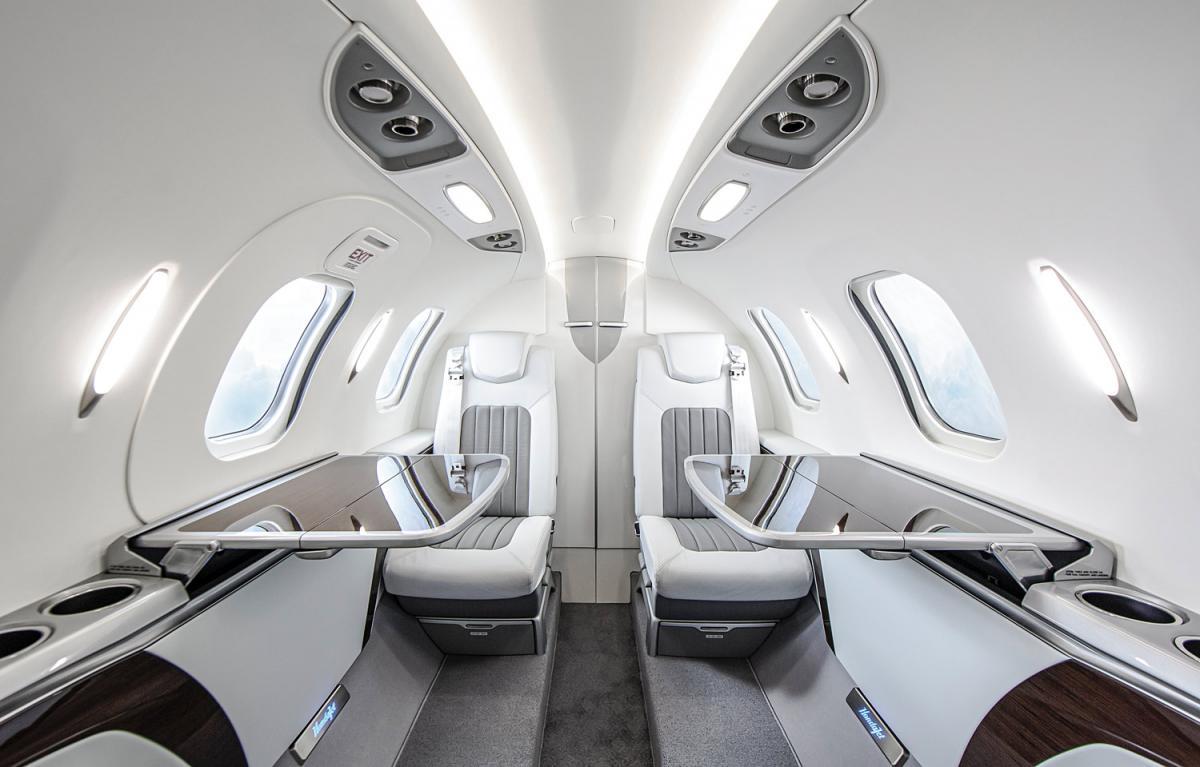 HondaJet Elite entry-level jet interior