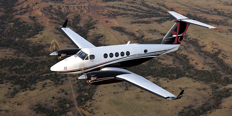 Beechcraft King Air 250 turboprop interior