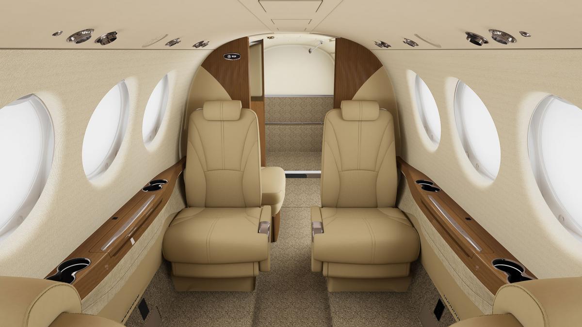 Beechcraft King Air 260 turboprop interior